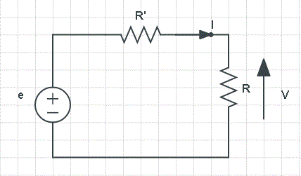 example of circuit to explain Ohm's law
