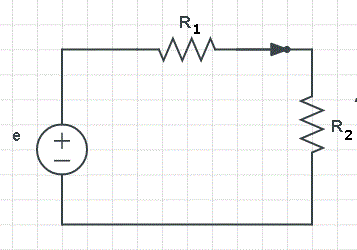 electric circuit to be solved in example 2