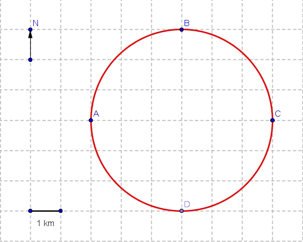 displacement and distance - Problem 3