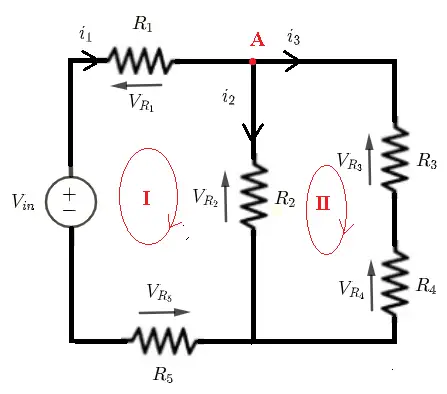 dc circuit with resistors in series and parallel