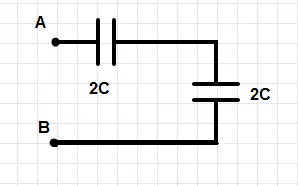 equivalent electric circuit capacitors